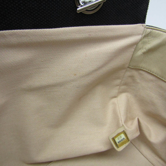 CHANEL Leather & Canvas Tote Bag Black - Picture 10 of 15